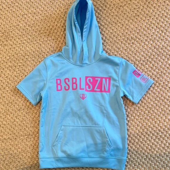 Baseball Lifestyle 101 Short-Sleeve Hoodie Youth Medium, NWOT - Picture 1 of 4